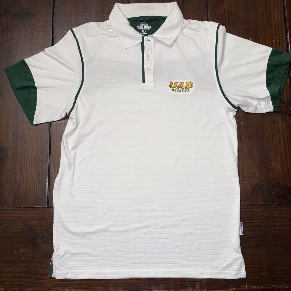 Russell Team Issue UAB Blazers Men’s Medium White Polo